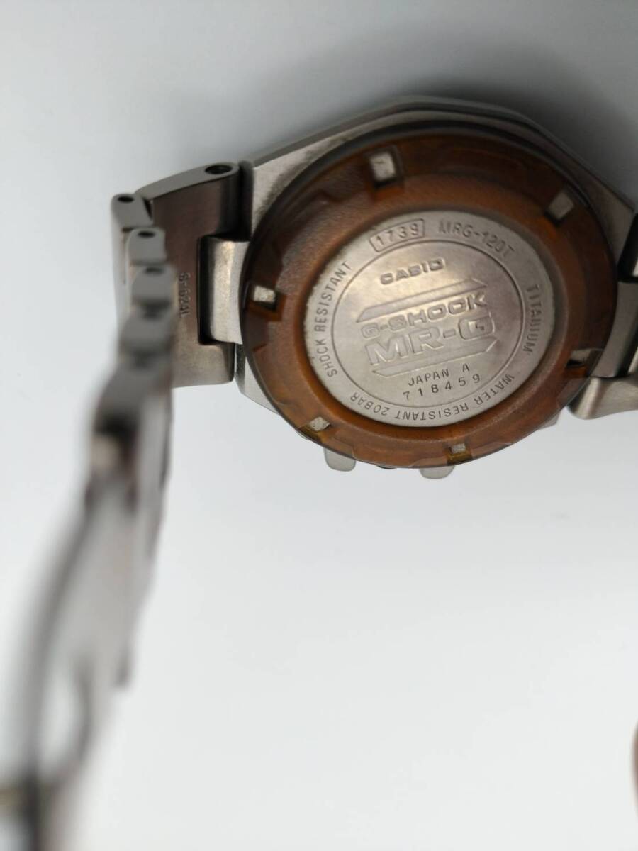 １円スタート　稼働品　CASIO MR-G GSHOCK　MRG-120T 1739 719057 チタニウム　カシオ_画像3