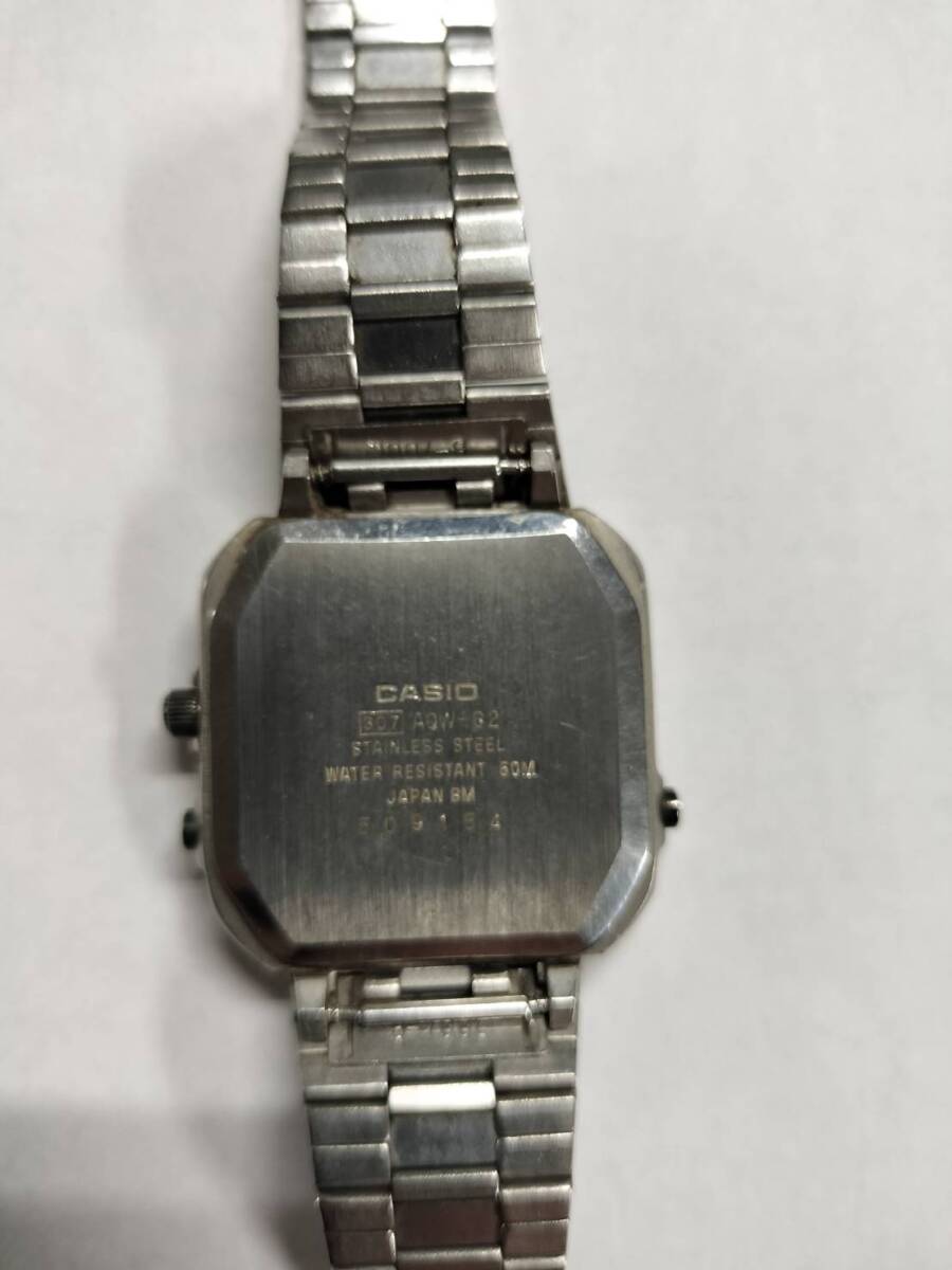 現状品 CASIO 腕時計 AQW-62 カシオ クォーツ 稼働品の画像4