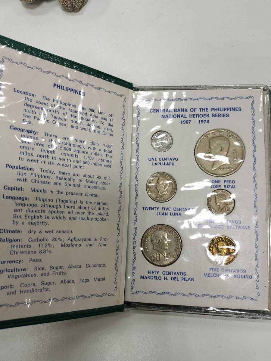 フィリピン スタンプ＆コイン 硬貨 切手 1ペソ コレクションキズあり 汚れあり 長期保管品_画像3