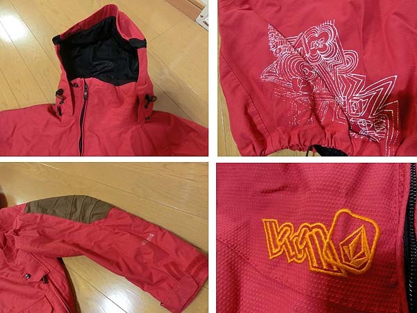 ■VOLCOM ボルコム スノーボード ウェア 上下 サイズL 中古品 JUNK品で_画像5