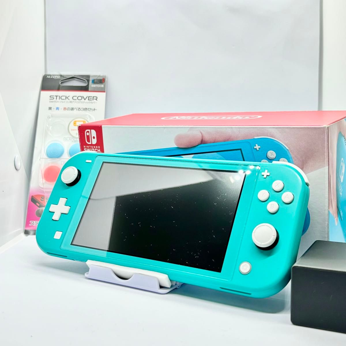 美品　Nintendo Switch Lite ニンテンドースイッチ ライト　ターコイズ　アダプター　いろいろセット