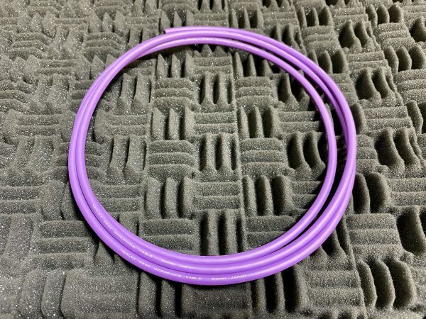 50cm×2本セット MOGAMI2534 Purple マイクケーブル 新品 XLR スピーカーケーブル キャノン ステレオペア 0.5m クラシックプロ モガミ 紫の画像2