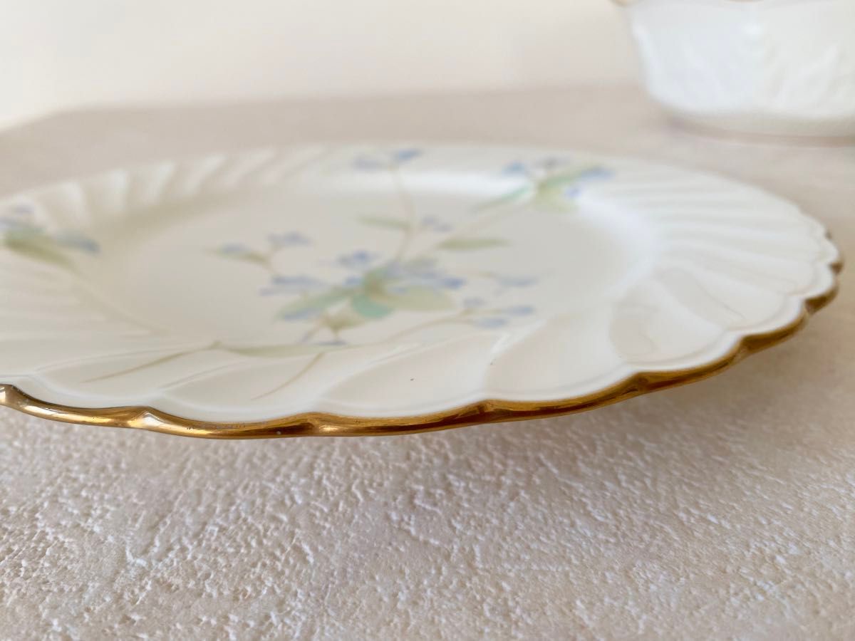 ノリタケ　NORITAKE 大皿　プレート パーティ  金彩 フラワー 9956