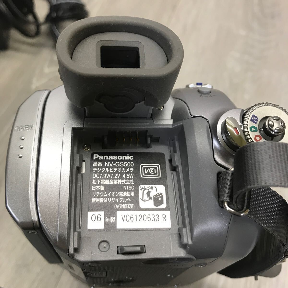 355 パナソニック Panasonic NV-GS500 MiniDVビデオカメラ デジタルビデオカメラ LEICA 3CCD バッテリー 充電器 _画像7