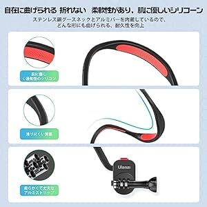 Ulanzi ネックレスマウント Gopro用 磁気吸引 アクセサリー スマホ アクションカメラ用首掛け シリコーン ロック式 落_画像3