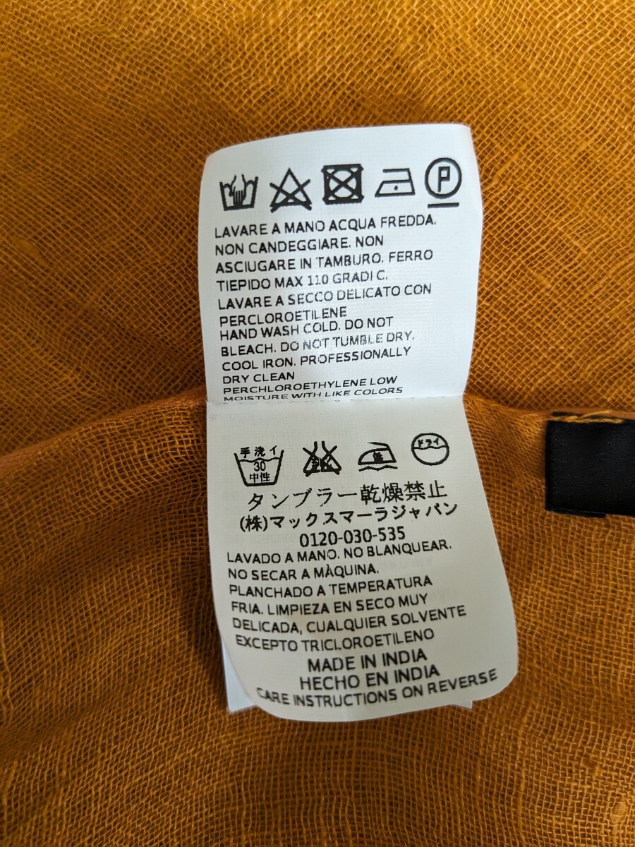 ★送料無料★MaxMara　マックスマーラ　WEEKEND　ストール　麻ストール　大判　LINO100% _画像7