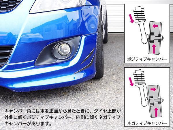 スバル インプレッサ GRB GVB GVF フロント用 キャンバーボルト M14 調整幅 ±1.75° 亜鉛メッキ処理 2本セットの画像3