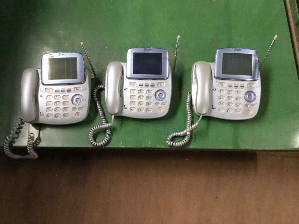 * business phone NTT cordless answer phone CP-573LCw Chinese character display number display correspondence together 3 pcs * payment on delivery 