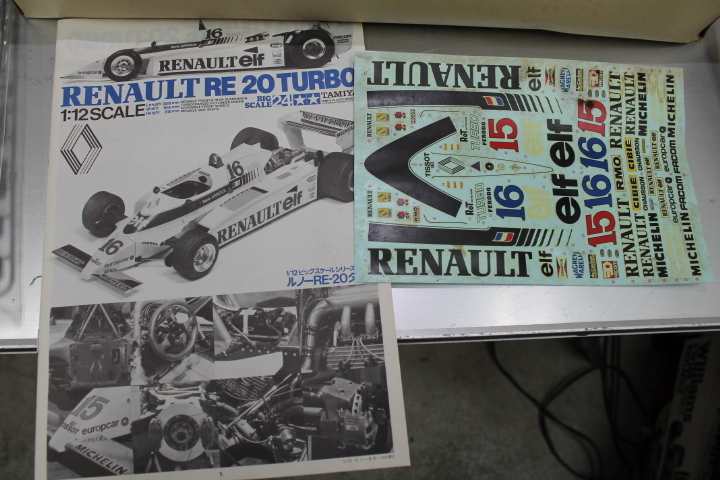 A6・TAMIYA 1/12 ルノー RE-20 ターボ 未組立て品  検）RENAULT RE20 TURBO・タミヤ・F1・の画像6