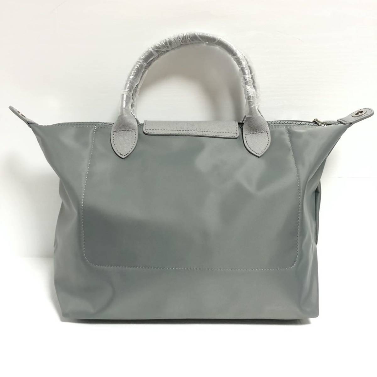 LONGCHAMP/ロンシャン ル・プリアージュ ネオ/NEO トート M グレー トップハンドルバッグ ショルダーバッグ