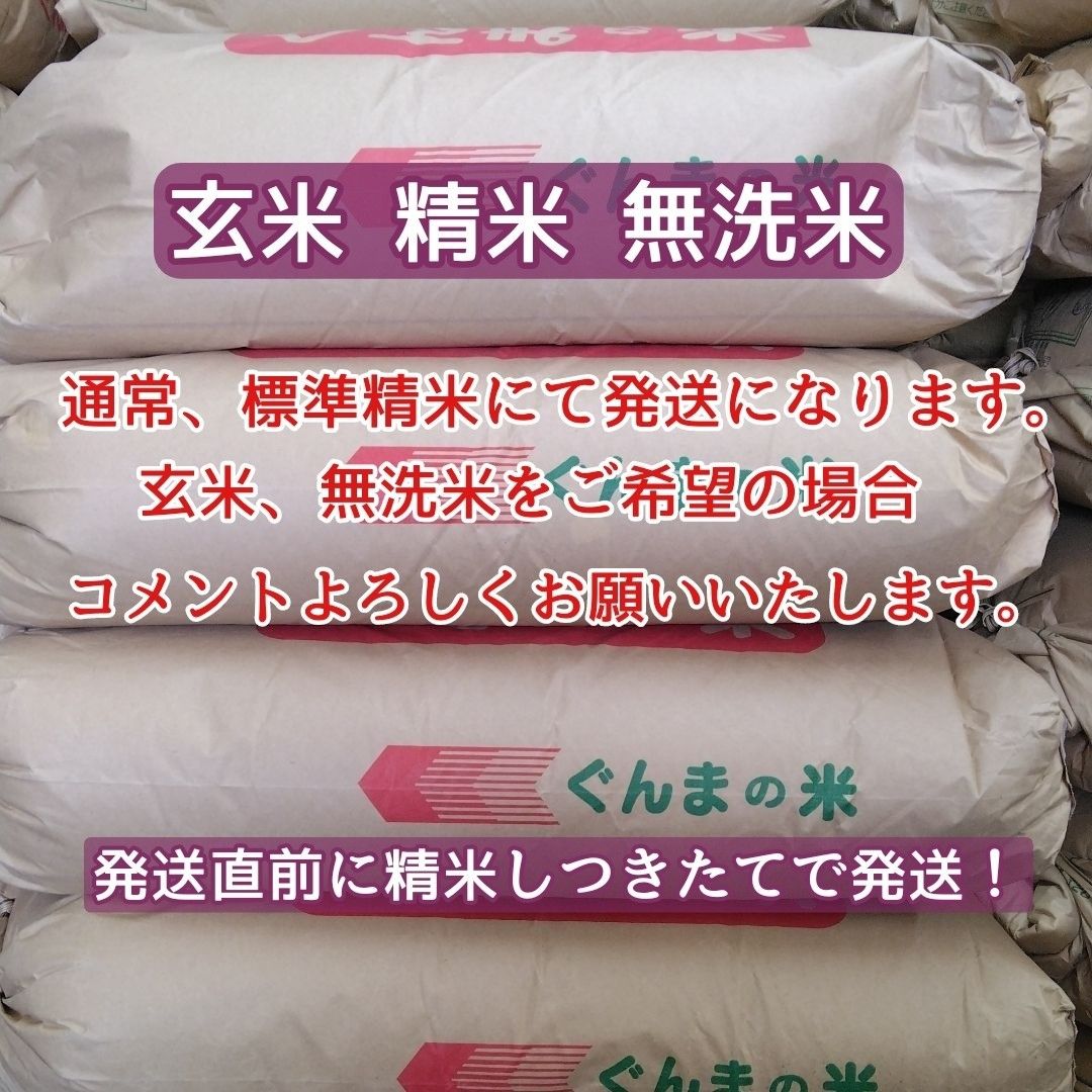 新米！令和5年産！群馬北毛産！極上コシヒカリ！玄米or精米or無洗米！10