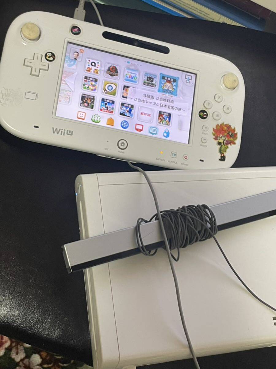 Nintendo 任天堂 WiiU シロ セット　試しソフト付き　　直ぐ遊ぶ_画像10