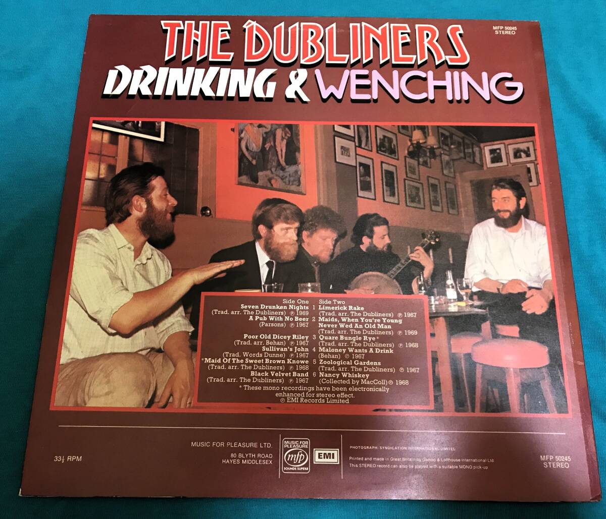 LP*The Dubliners / Drinking & Wenching UK запись MFP 50245