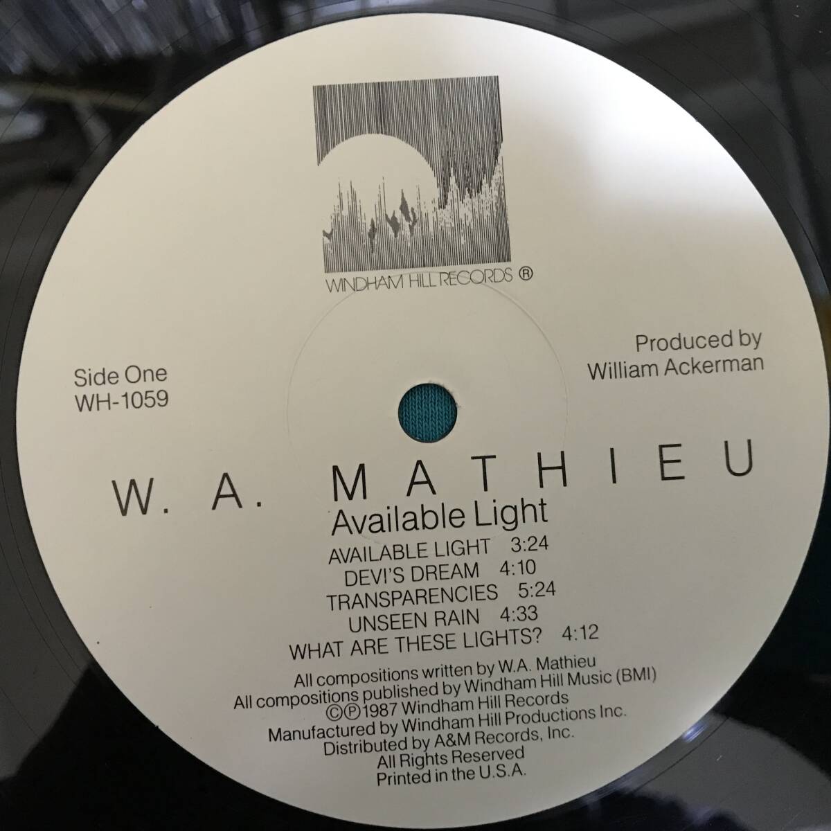 LP●W. A. Mathieu / Available Light USオリジナル盤 WH-1059_画像3