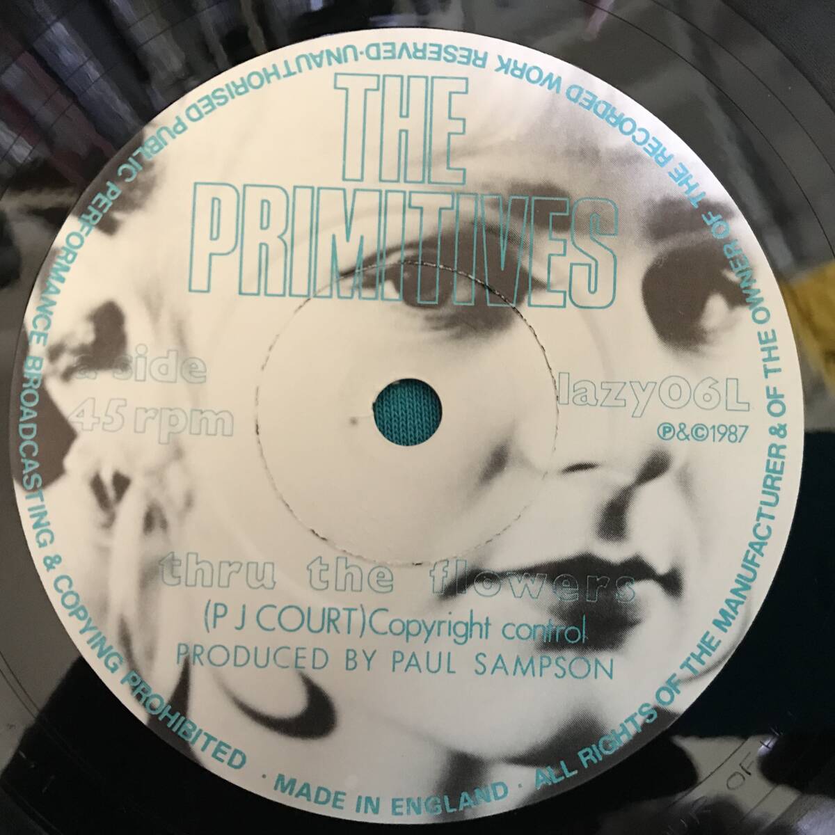 7”●The Primitives / Thru The Flowers UKオリジナル盤 lazy06L 限定盤 ナンバー入り 1011_画像3