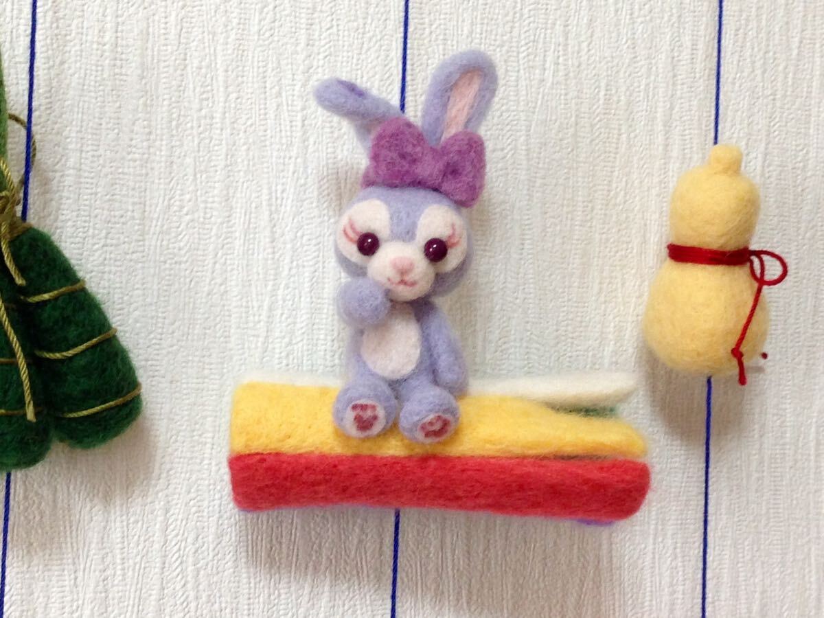  hand made * Duffy wool felt Galland * Duffy &f lens edge .. .. hanging weight .. decoration *.. thing day * 5 month doll 