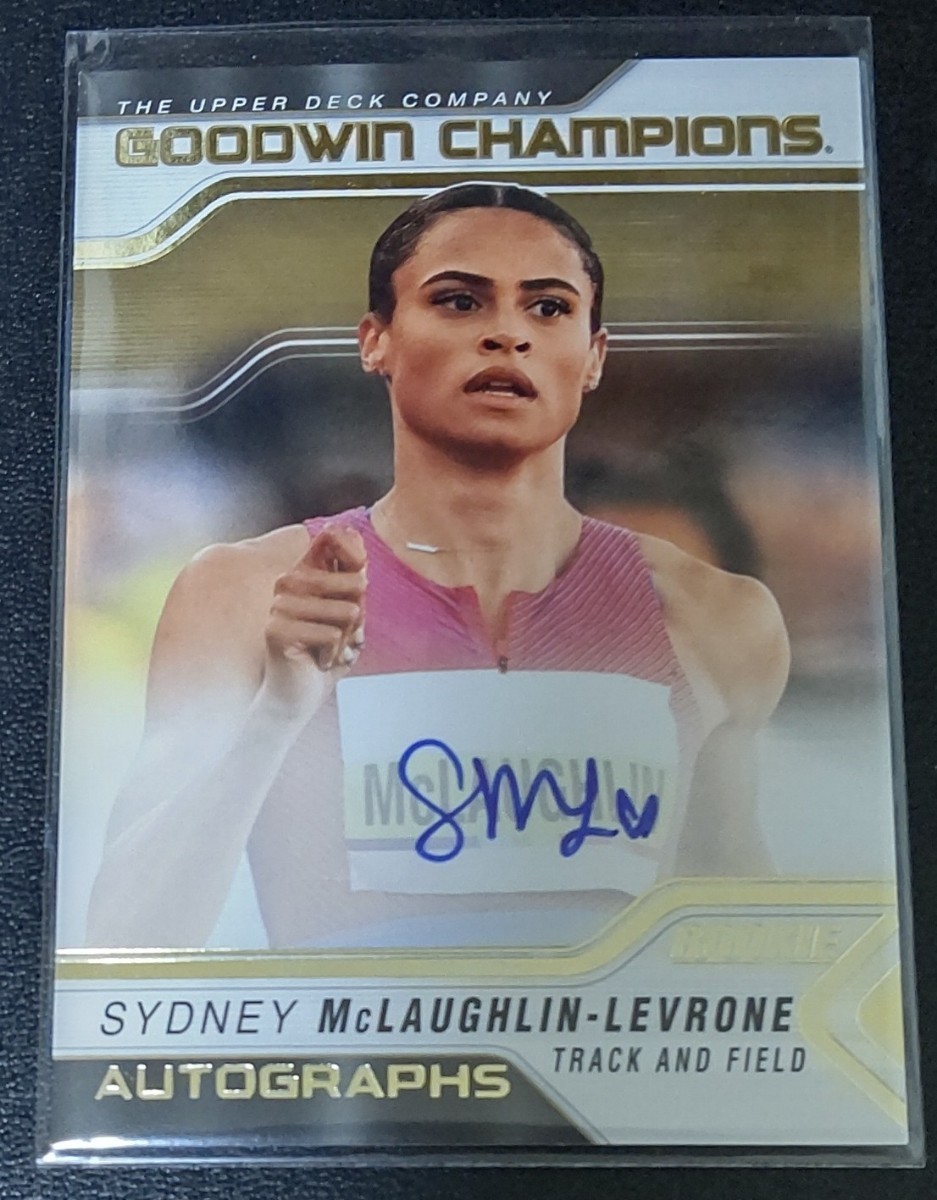 Sydney McLaughlin -Levrone A-SM Goodwin Champions 2023 Autograph Group C 1:1,610 UPPER DECK 陸上競技 直筆サイン マクラフリン_画像1