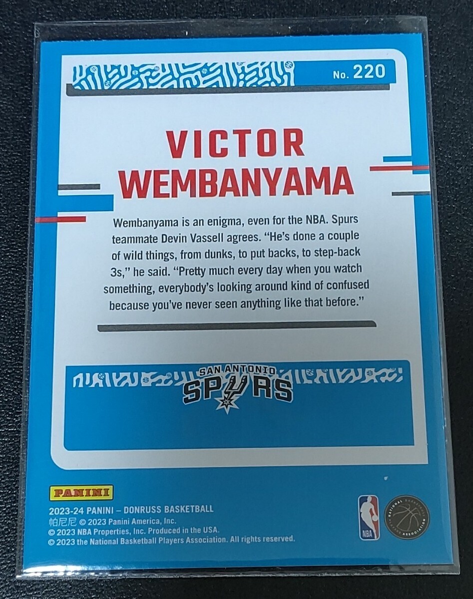 Victor Wembanyama Panini 2023-24 donruss Basketball Base Franchise Features 2枚セット　ウェンバンヤマ spurs スパーズ_画像2