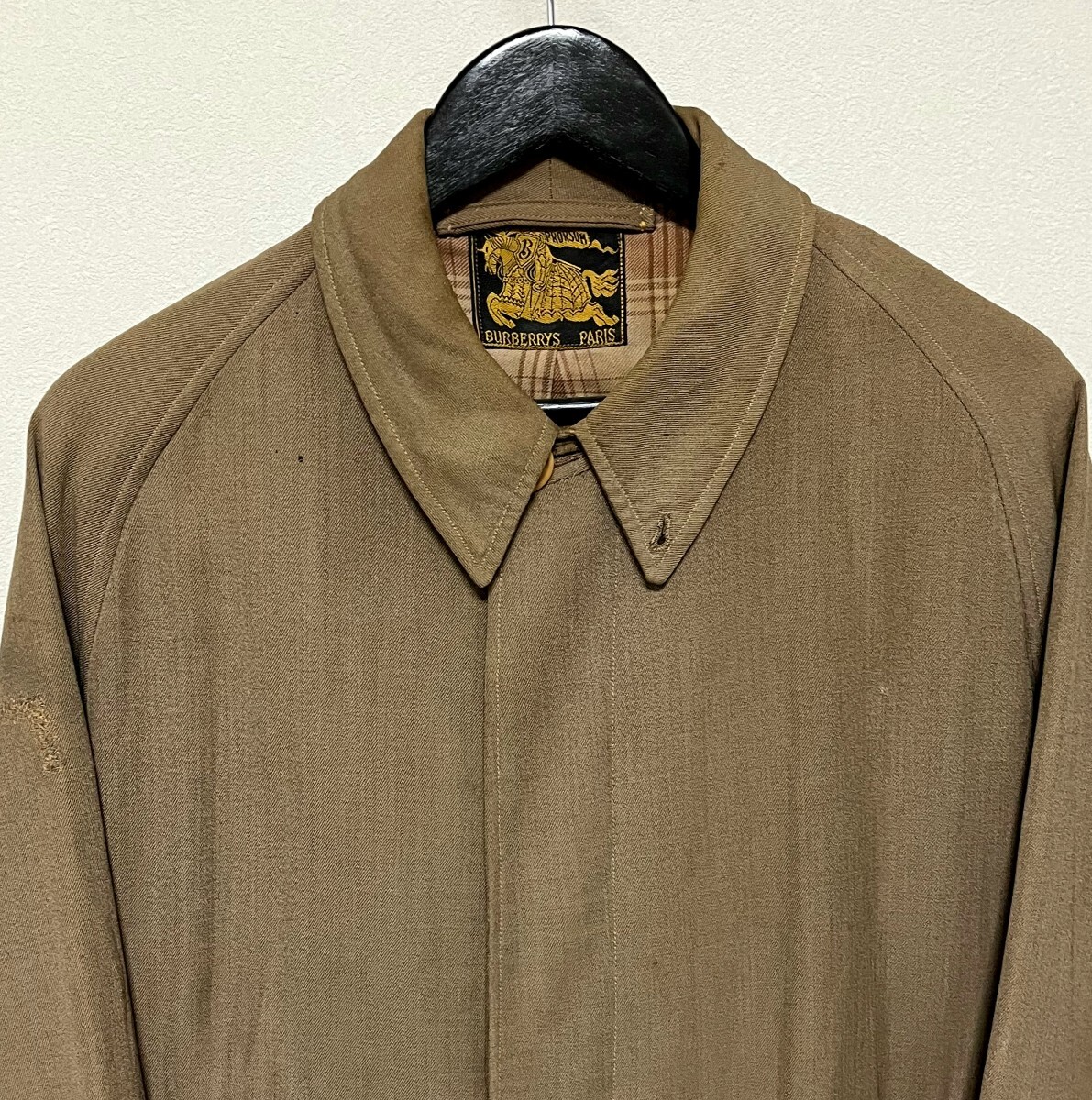 BURBERRY PARIS フランス製 一枚袖 made in france ヴィンテージ BURBERRY PARIS フランス製 一枚袖 made in france ヴィンテージ