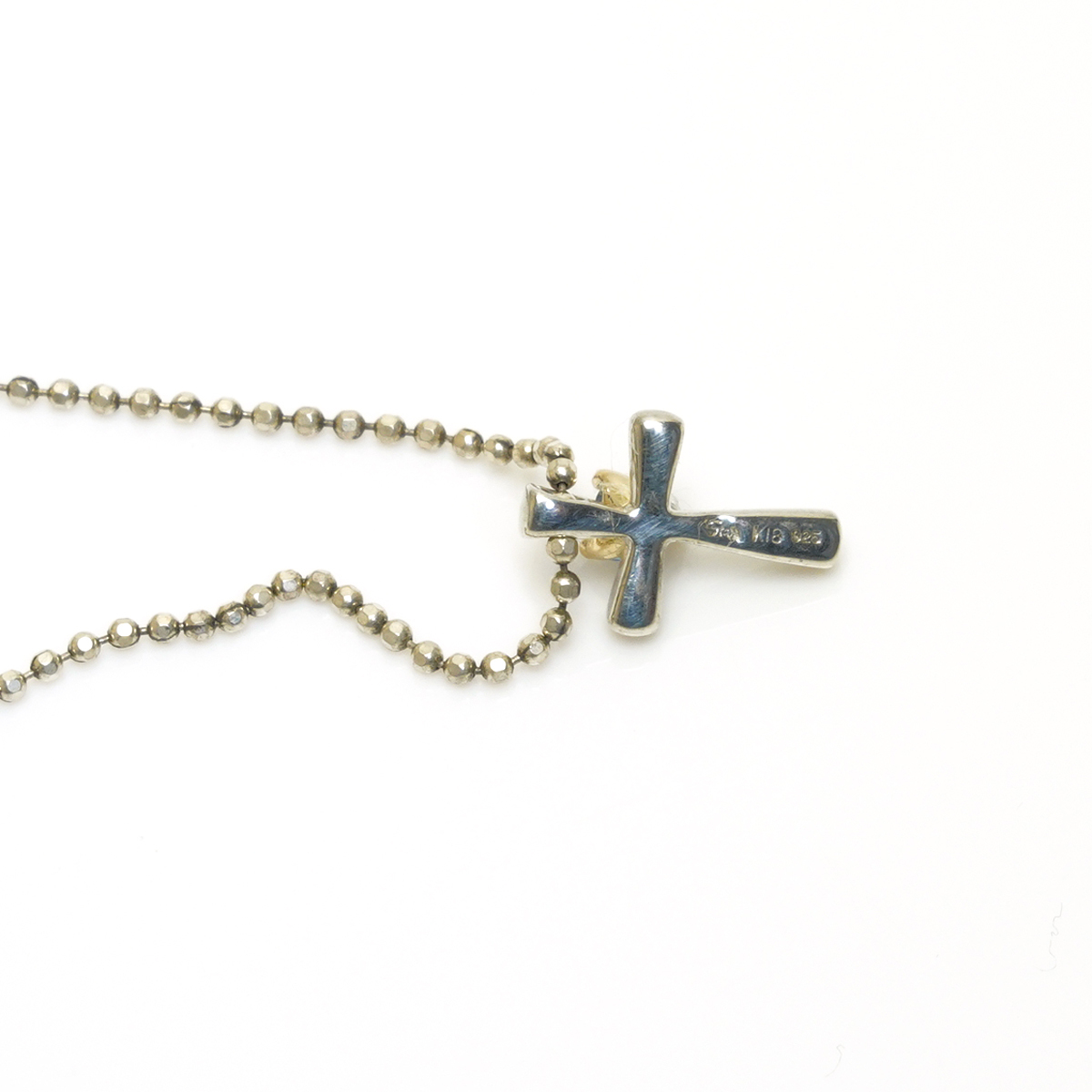  Star Jewelry K18 925 комбинированный Cross колье голубой Heart STAR JEWELRY
