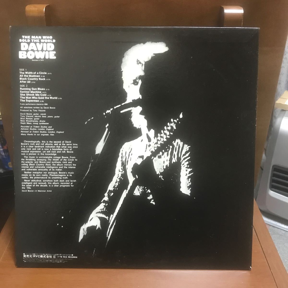 日本RCA盤LP David Bowie The Man Who Sold The World 1978年 PG-110 デビッド・ボウイー 世界を売った男_画像2