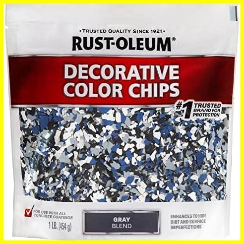 Rust-Oleum 301359 装飾用カラーチップ グレーブレンド 1ポンド_画像1