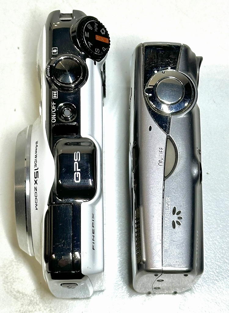 中古デジカメ2点 FUJIFILM FinePix F600EXR、Canon IXY DIGITAL 900IS PC1209、修理前提のジャンク扱い_画像3