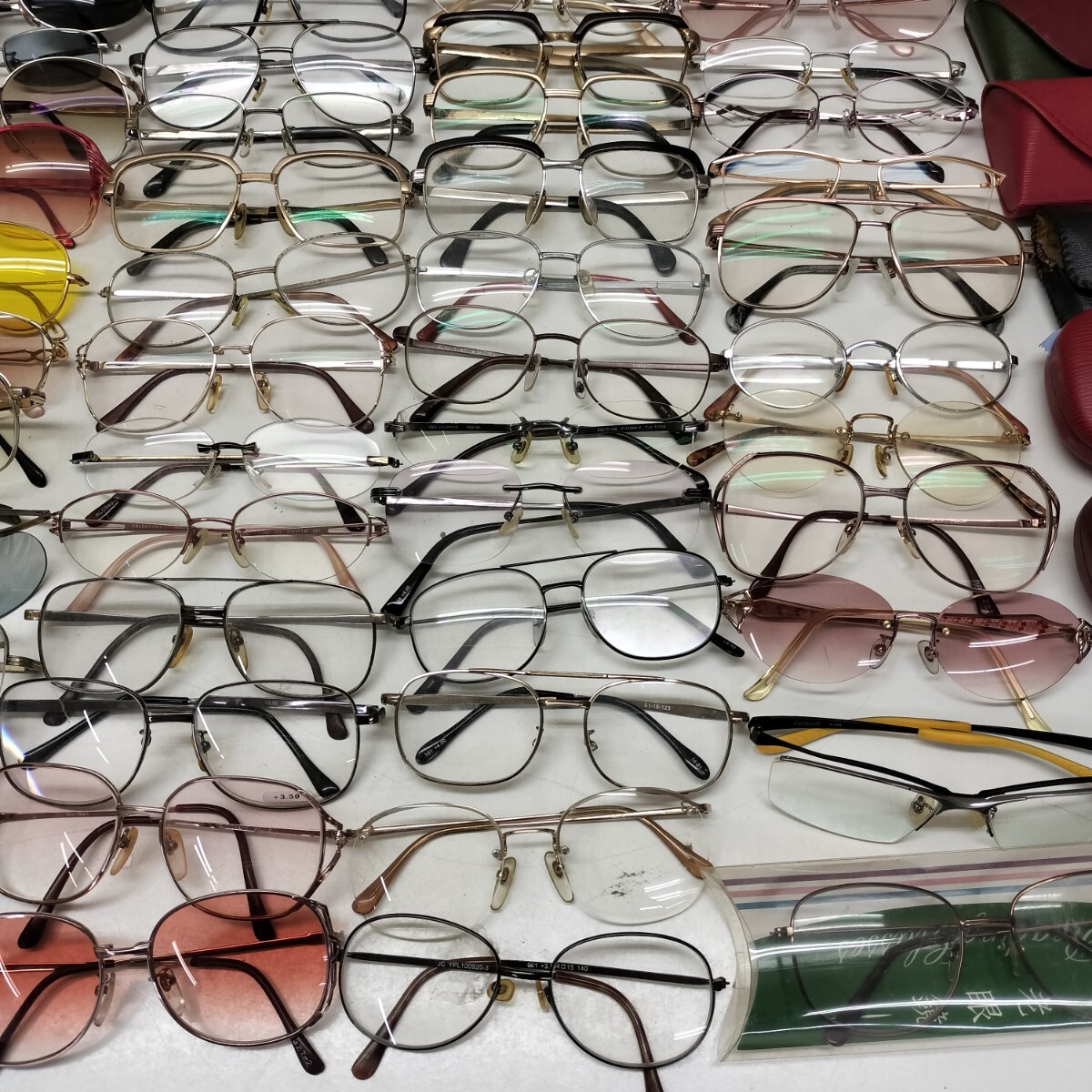 A【M-120】眼鏡 おまとめ 大量 メガネ ケース メーカー ブランド入りかも? ジャンク_画像8