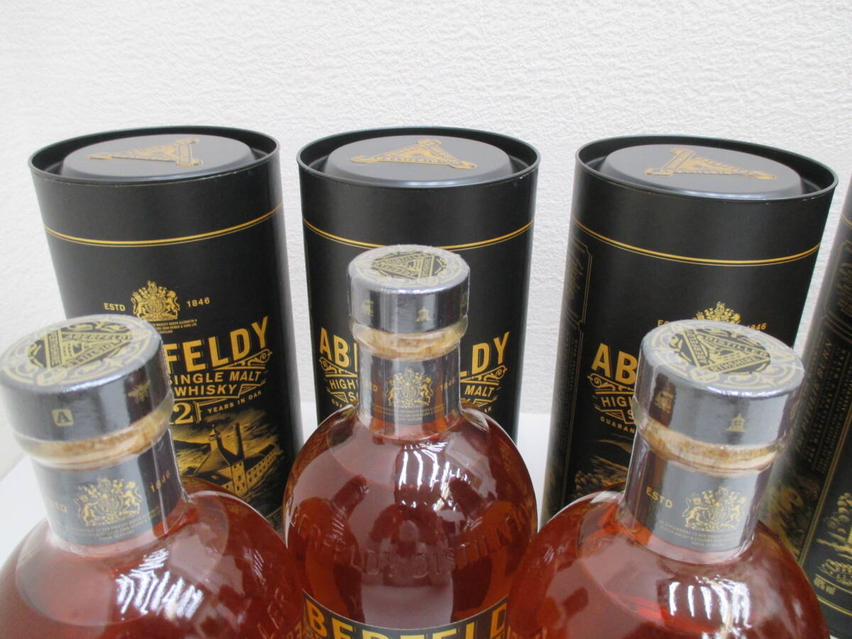 再出品 3979 酒祭 洋酒祭 6本セット ③ ABERFELDY アバフェルディ 12年 未開栓 700ml 40% ハイランド シングル モルト スコッチ 同梱不可_画像3