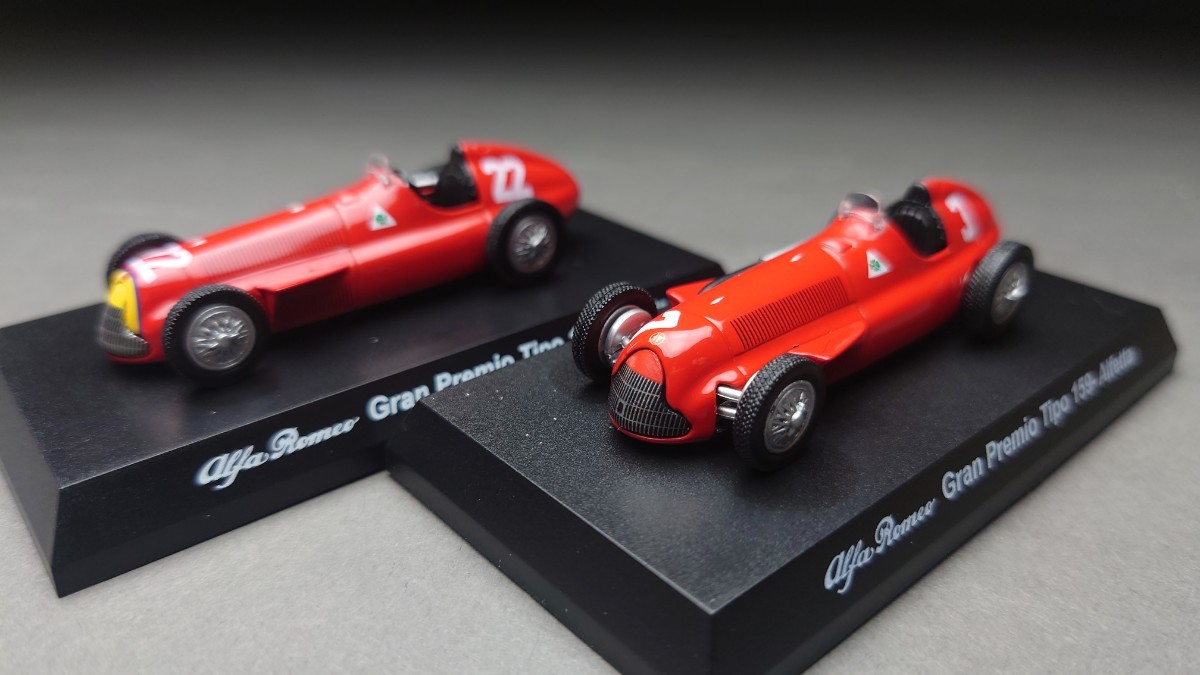 京商 1/64 アルファロメオ ミニカーコレクション 3 Gran Premio Tipo 159-Arfetta 2台セットの画像2