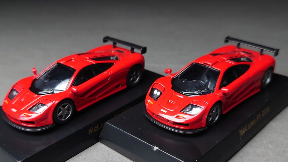 京商 1/64 ブリティッシュスポーツカー ミニカーコレクション McLaren F1 GTR (1995&1996) 2台セットの画像2