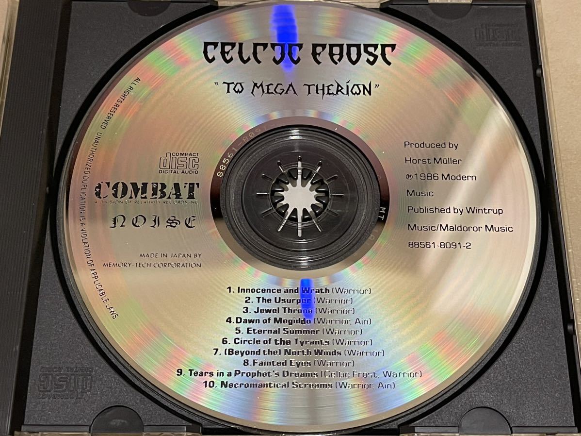 ■CELTIC FROST-To Mega Therion Combat88561-8091-2 1986年 ほぼミント！Made In JapanプレスUSオリジナル盤CD正規品廃盤スラッシュメタルの画像7