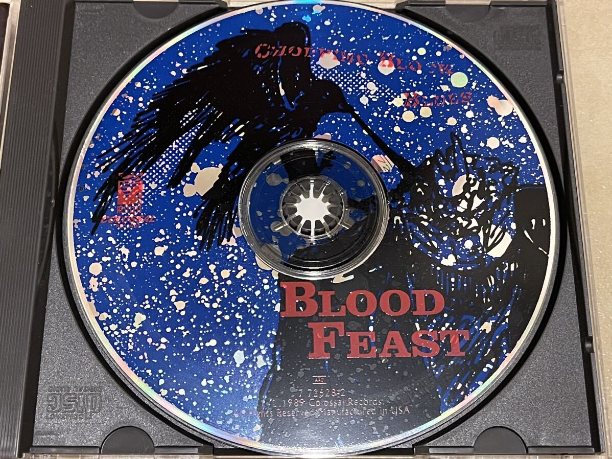 ■BLOOD FEAST-Chopping Block Blues Colossal/Restless Records 7726282 1989年 USオリジナル盤CD 正規品 廃盤 スラッシュメタルの画像6