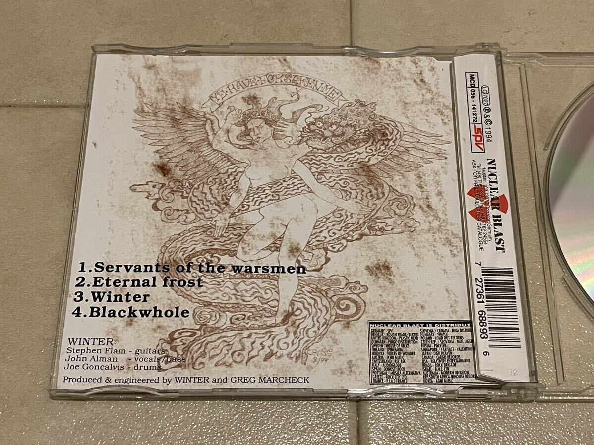 ■WINTER-Eternal Frost Nuclear Blast NB107-3 1994年ほぼミント！ドイツオリジナル盤CD 正規品 廃盤 ドゥーム/スラッジ/スラッシュメタルの画像3