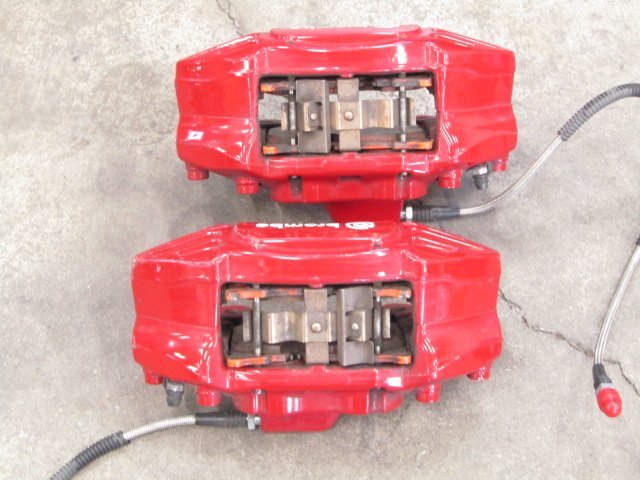 [14R L4] BMW MINI GH-RE16 ブレンボ 4POT 4ポット 赤 フロントブレーキキャリパー 左右セット_画像2