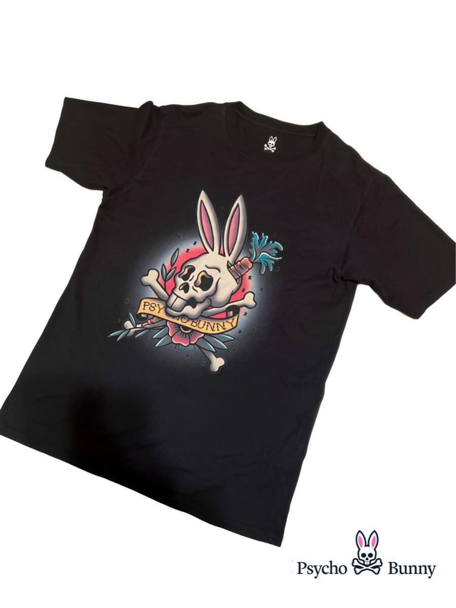 Psycho Bunny（サイコバニー ）TATOOプリント 半袖Tシャツ 希少 Sサイズ 日本製 ラルフローレンの画像1