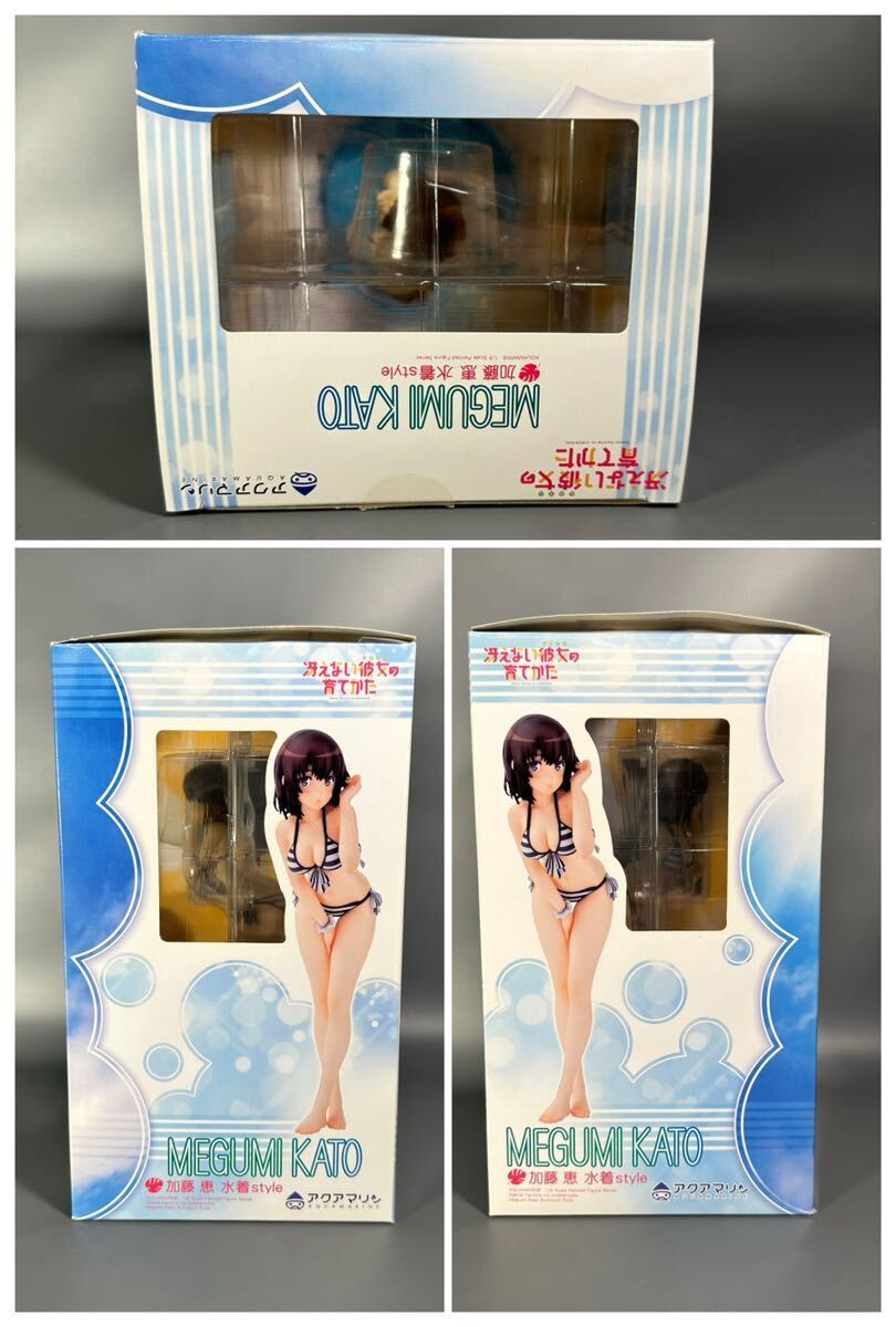 グッドスマイルカンパニー 冴えない彼女の育てかた 1/8 加藤恵 水着style アクアマリン / フィギュア 中古 箱付 開封品_画像9