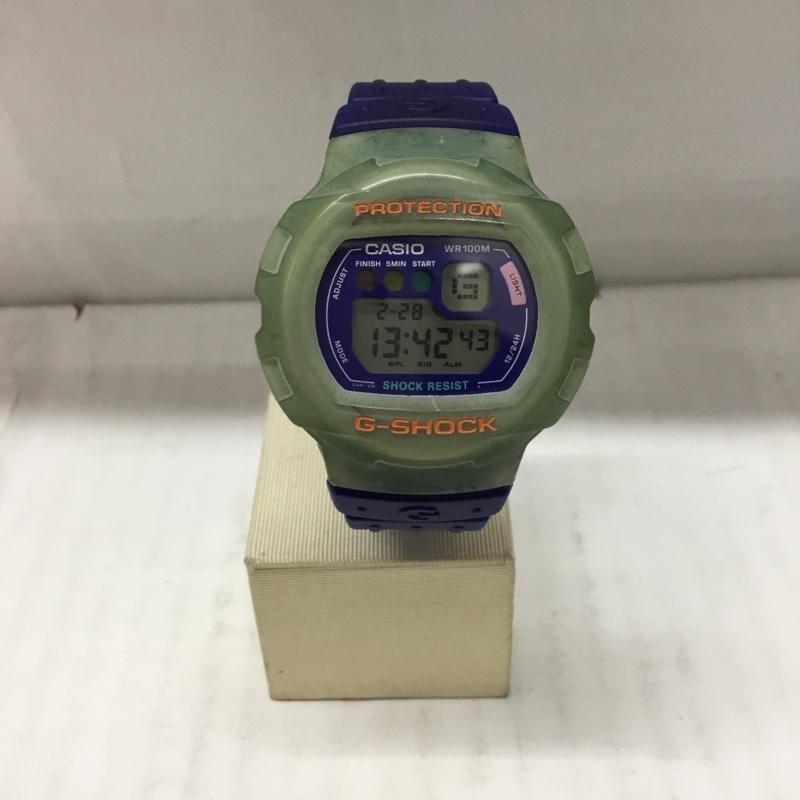 G-SHOCK 表記無し ジーショック 腕時計 デジタル DW-620 スケルトン Watch Digital 紫 / パープル / 10106386_画像1