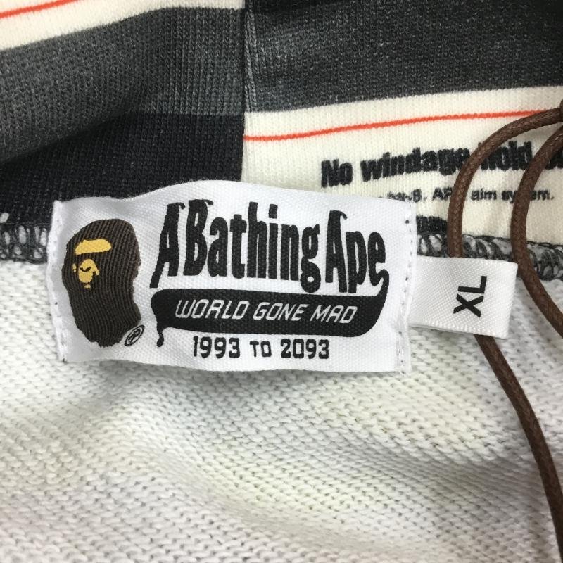 A BATHING APE XL アベイシングエイプ パーカー 長袖 MULTI LABEL RELAXED FIT PULLOVER HOODIE Hooded Sweatshirt Hoodie 10107081_画像8