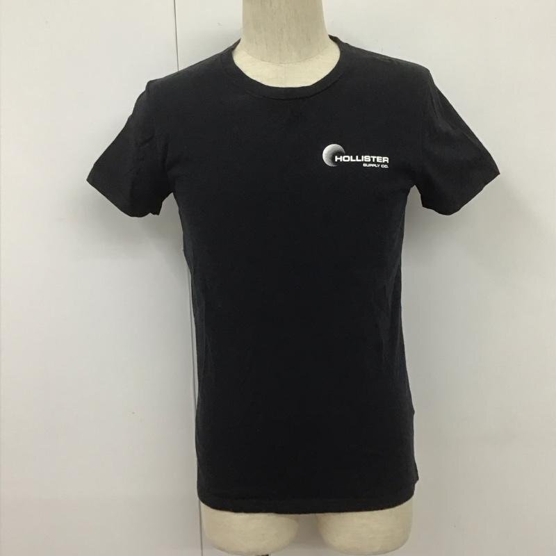 Hollister XS ホリスター Tシャツ 半袖 半袖カットソー プリントTシャツ クルーネックカットソー T Shirt 黒 / ブラック / 10107248_画像1