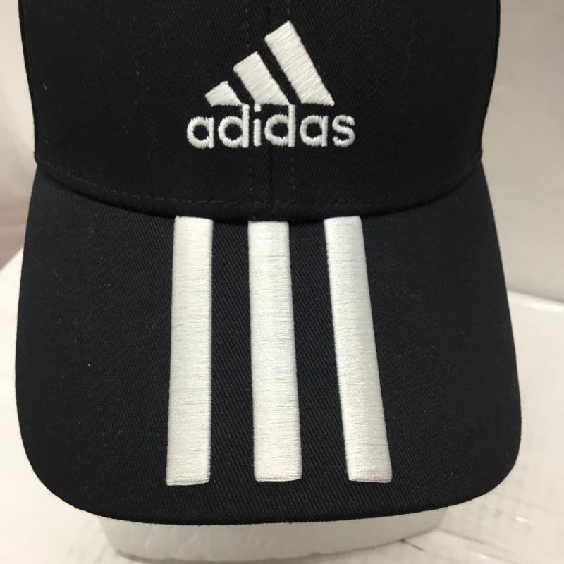 adidas 表記無し アディダス 帽子 キャップ FK0894 ベースボール 3ストライプス Cap 黒 / ブラック / X 白 / ホワイト / 10107886の画像5