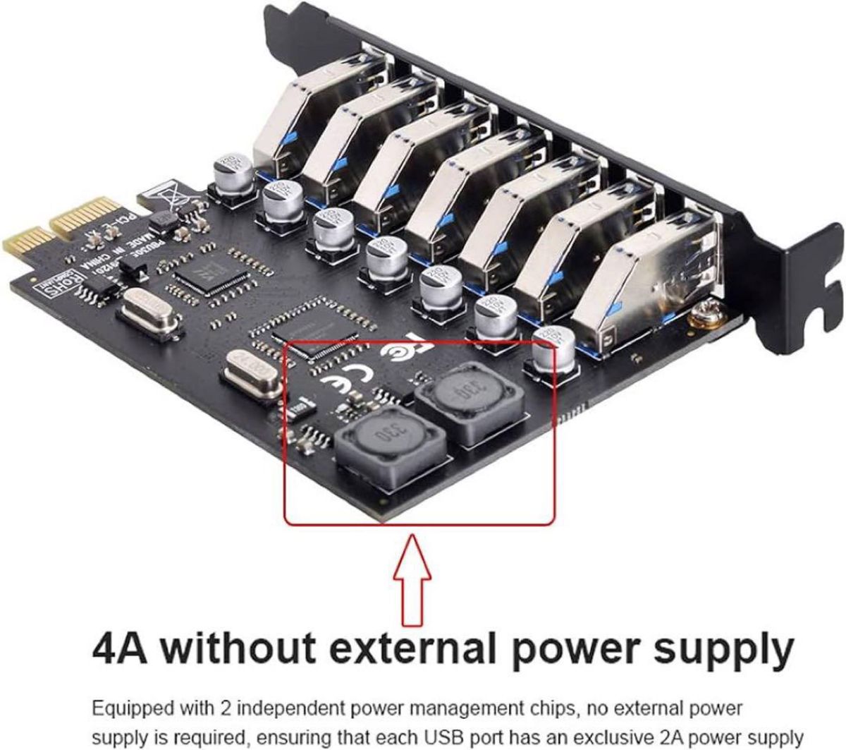 USB 3.0ポート ハブ PCIE Express 拡張カードアダプター