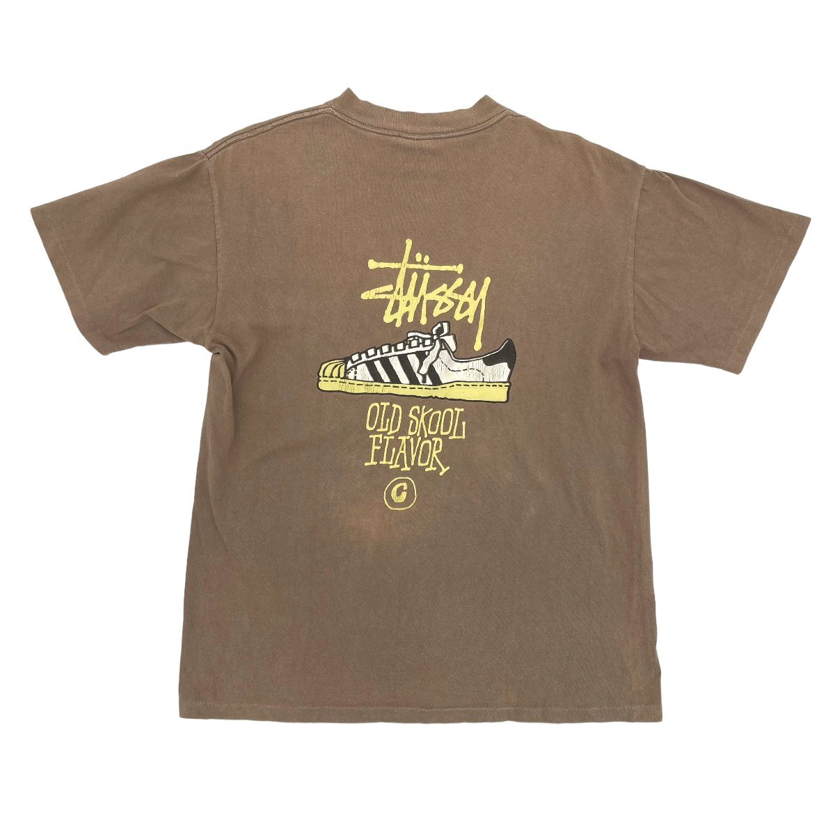 【old stussy ステューシー 80s 　old skool flavor ヴィンテージ　　Tシャツ M】made in usa_画像1