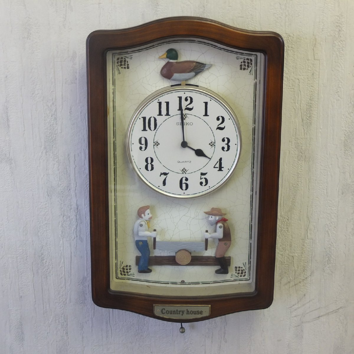 一部ジャンク SEIKO/セイコー Country house/カントリーハウス からくり時計 掛時計の画像1