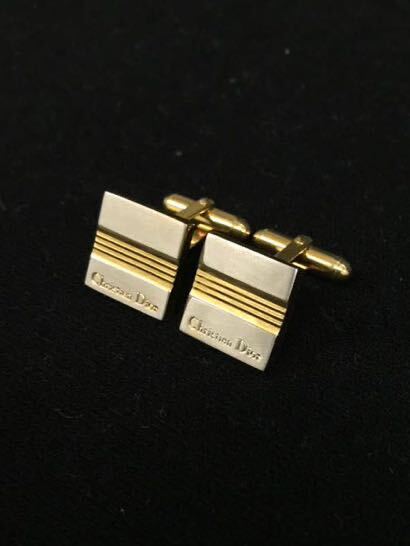 H285★Christian Diorクリスチャンディオール カフスボタン アクセサリーの画像3