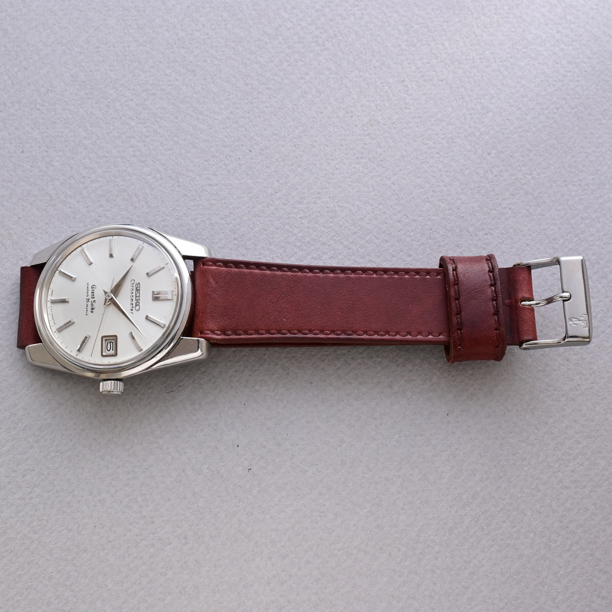 【稼動品】 グランドセイコー セルフデーター 手巻 クロノメーター ３５石 ステンレスケース GRAND SEIKO SELFDATER 5722-9990_ベルト／尾錠は社外製未使用品