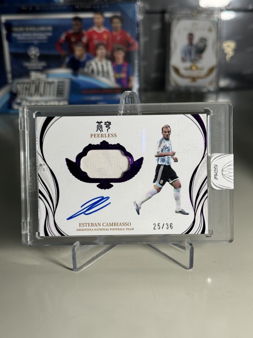 貴重　エステバン・カンビアッソ　Esteban Cambiasso 2022 FANSMALL ARGENTINA on card AUTO 直筆サインカード 36枚限定-008_画像1