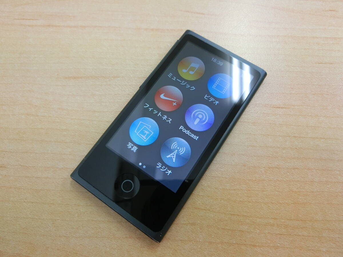 (931) Apple iPod nano 第7世代 A1446 (MD481J) 16GB グレー 詳細不明の画像3