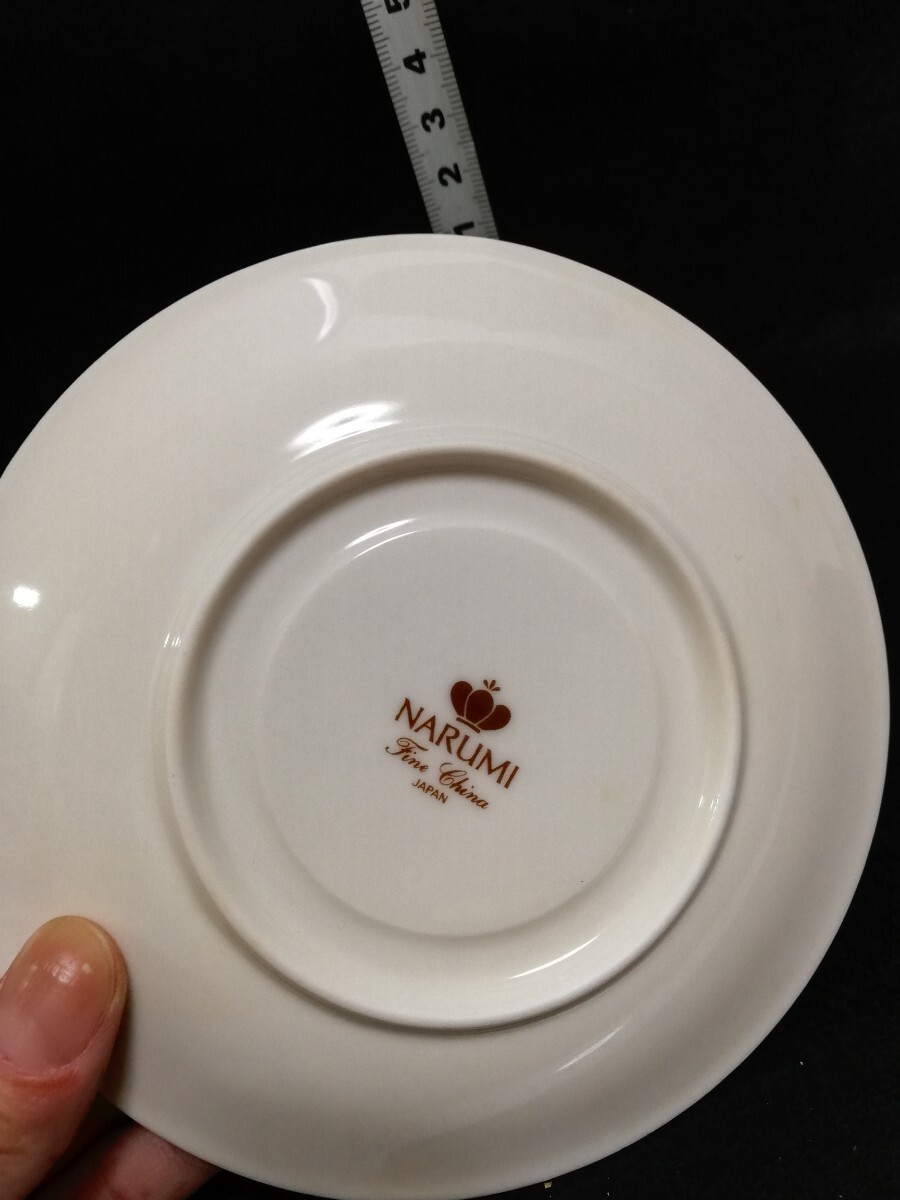 CS3235.【未使用】 NARUMI ナルミ カップ ソーサー コーヒーカップ ボーンチャイナ　花柄 洋食器　5客/100_画像5