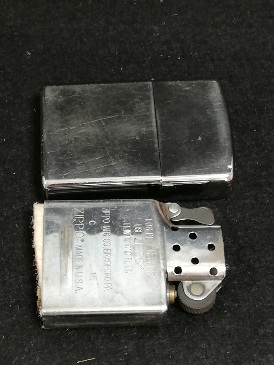 Z3263 .無地　ZIPPO ジッポー Zippo シルバーカラー オイルライター ライター 喫煙具 コレクション_画像6